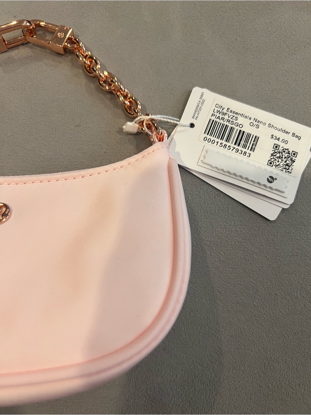 lululemon City Essentials Soft Pink Chain-Handle Mini Shoulder Bag - Picture 7 of 8